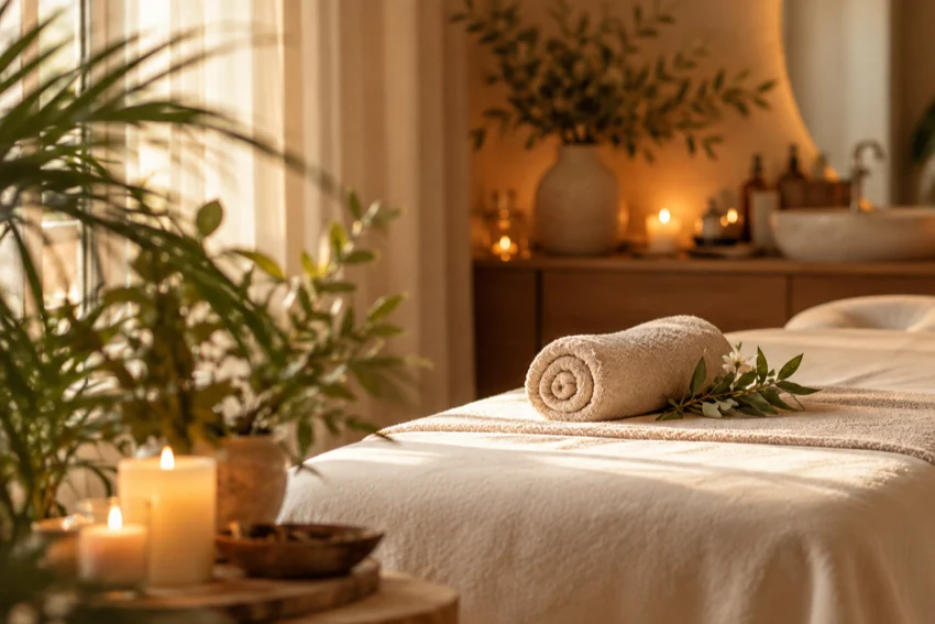 Réalisations de Aurore, massage à domicile